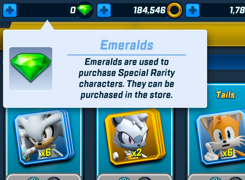 Sonic Forces Mobile adds new Emerald currency in latest update